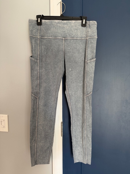 lululemon athletica Pants - lululemon athletica Light Gray Washed High-Rise Pocket Leggings